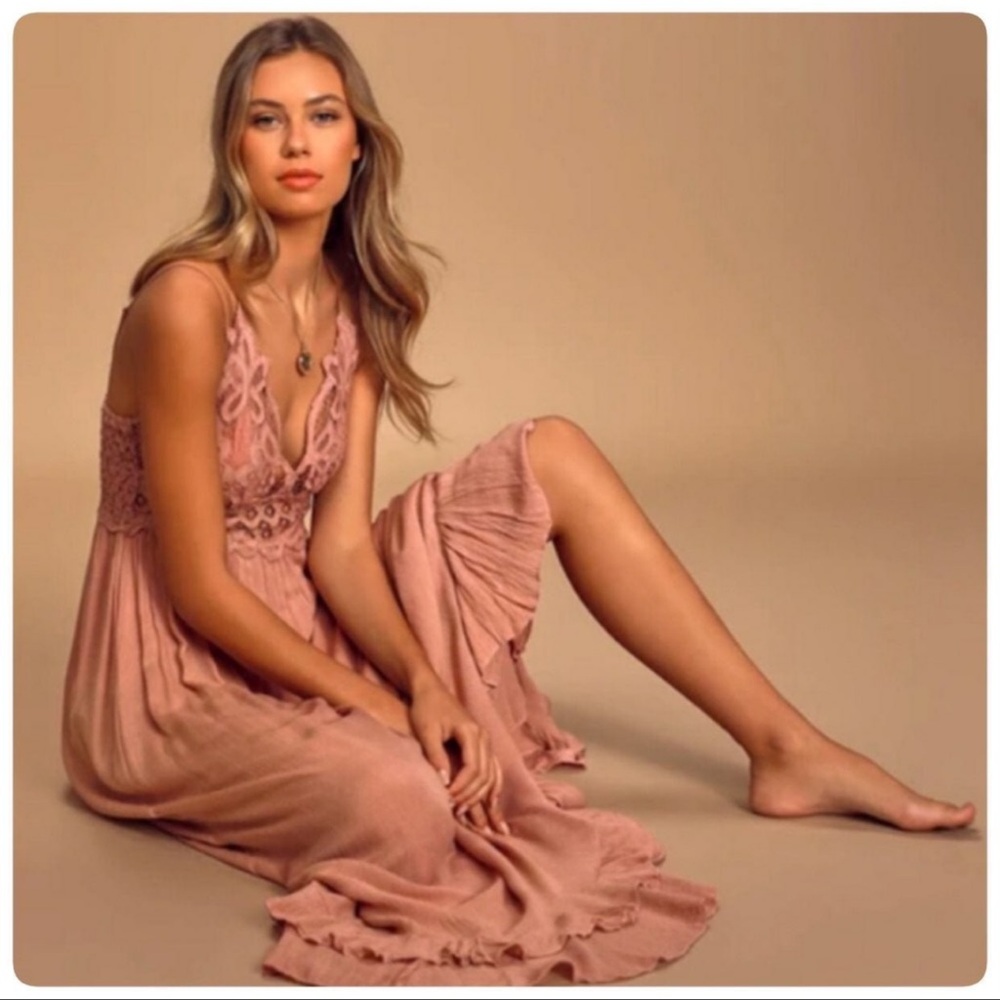 Free People ADELLA MAXI SLIP DRESS - Picture 3 of 13